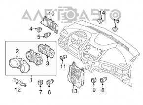 Climate control Hyundai Elantra UD 11-13 prerest auto