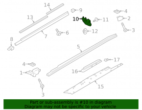 Rear right mudguard for Porsche Cayenne 19-26