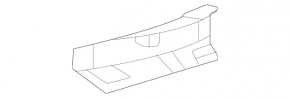 Rear right seat trim, side right center, 2nd row, Mercedes W167 GLE 350 450 20-23, brown, scratches