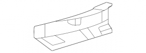 Rear right seat trim, side right center, 2nd row, Mercedes W167 GLE 350 450 20-23, brown, scratches