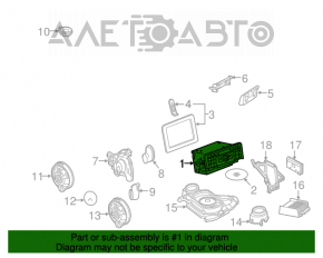 Mercedes CLA 14-19 radio tape recorder with navigation