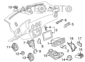 Mercedes CLA 14-19 radio tape recorder with navigation