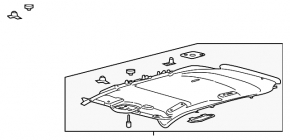 Lincoln MKX 16 Headliner - No Sunroof Gray