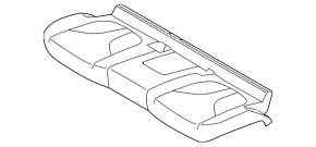 Rear row of seats 2nd row Lincoln MKC 15 - black