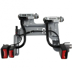 Rear seat belt latches with pyropatrons Ford Fusion mk5 17-20 black