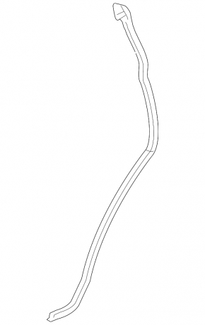 Chevrolet Equinox 10-17 rear left door seal, torn