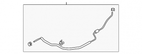 Cooling return pipe to the radiator tank of the Hyundai Tucson 22-26 1.6T HEV