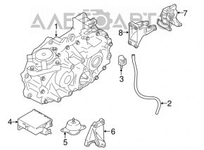 Front gearbox Nissan Leaf 13-17