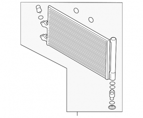 Volvo XC90 25-26 hybrid air conditioner condenser