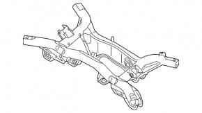 Rear subframe Mitsubishi Outlander 14-15 prerest AWD
