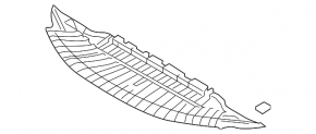 Front bumper guard for Audi A8 15-18