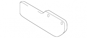 Left footboard bracket for Toyota Land Cruiser 08-21 rear