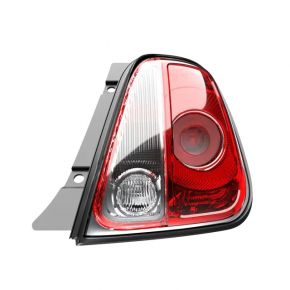 Right headlight Fiat 500 12-19 broken glass, for spare parts
