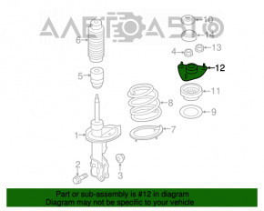 Front left shock absorber support Hyundai Sonata 11-15
