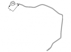 Hood release cable with handle Subaru Forester 14-18 SJ
