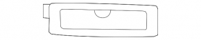 Ceiling light left BMW X5 F15 14-18 gray for panorama