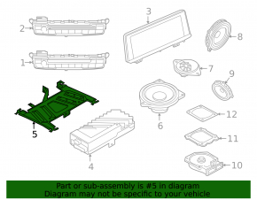 BMW X1 F48 20-22 Audio Amplifier Bracket