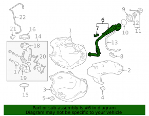 Toyota Prius 50 19-22 AWD Fuel Filler Neck