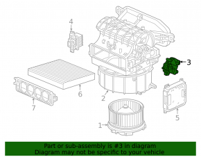 Actuator motor heater drive ventilation Honda Civic X FC 16-21