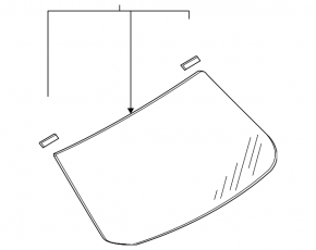 Rear glass Nissan Versa 12-19 usa