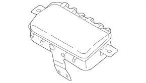 Passenger airbag in the dashboard of Hyundai Tucson 25-26