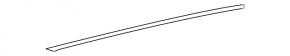 Upper rear left door molding Nissan Altima 13-18 chrome