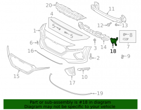 Front bumper air duct right Hyundai Ioniq 20-22