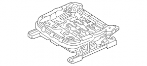Right passenger seat runner for Hyundai Sonata 15-17