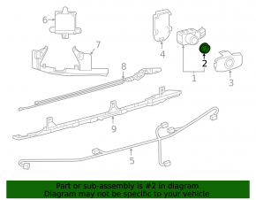 Toyota Prius 50 16-22 Front Bumper Parking Sensor Seal (3 pcs)