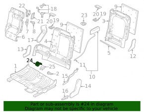 Isofix rear seat cover for Audi Q5 8R 09-17, grey