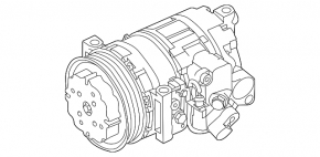 Porsche Panamera 10-16 Air Conditioning Compressor