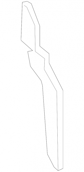 Wing seal door-wing left Mercedes CLA 14-19 sponge