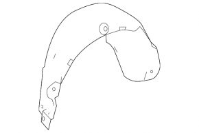 Rear left fender liner Mercedes E-class W212 10-16 coupe