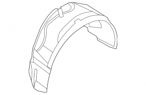 Rear right mudguard Ford Flex 09-19