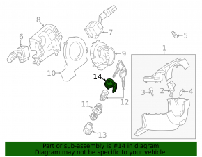 Ignition switch with key Mazda3 03-09