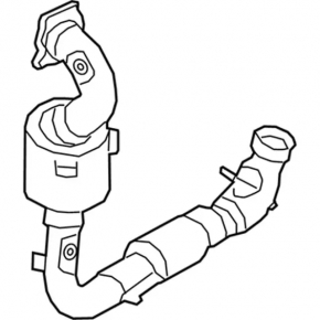Exhaust manifold with catalytic converter Ford Ecosport 18-21 1.0T