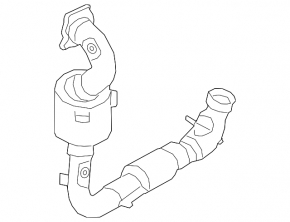 Exhaust manifold with catalytic converter Ford Ecosport 18-21 1.0T