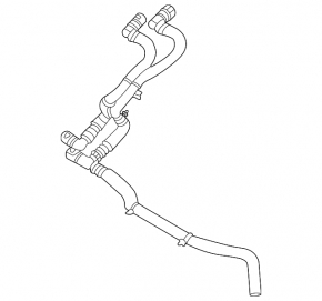 Upper cooling pipe Ford Explorer 20-24 3.0T 2 parts