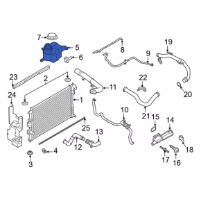 Expansion tank cooling Ford Explorer 20- without cap