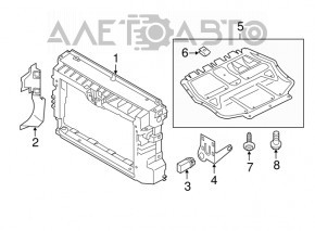 Grille bracket left Tesla Model S 16-20 rest