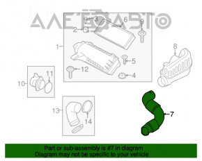 Air intake duct Mini Cooper Countryman R60 10-16