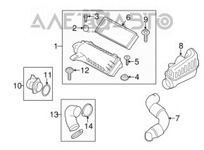 Air intake duct Mini Cooper Countryman R60 10-16