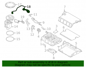 Fuel Pump Wiring BMW 5 G30 18- 530e Hybrid
