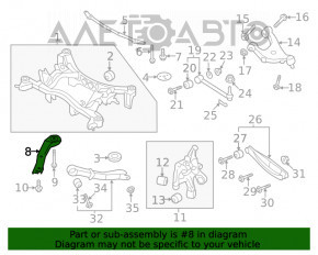 Rear subframe burr left Subaru Impreza 17-23 GK