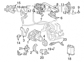Mercedes W211 carbon canister absorber, bare