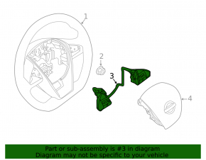 Nissan Maxima A36 16-16 steering wheel control buttons chrome defect