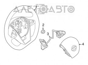 Nissan Maxima A36 16-16 steering wheel control buttons chrome defect