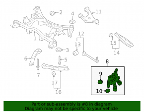 Rear left axle Subaru Forester 08-13