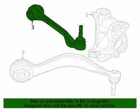 Lower control arm, front right, rear, BMW i4 21-25 Edrive35, edrive40, I4. Edrive35, 40