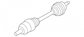 Drive axle shaft front left Mini Cooper Clubman R55 07-14 1.6 turbo automatic transmission without internal CV joint